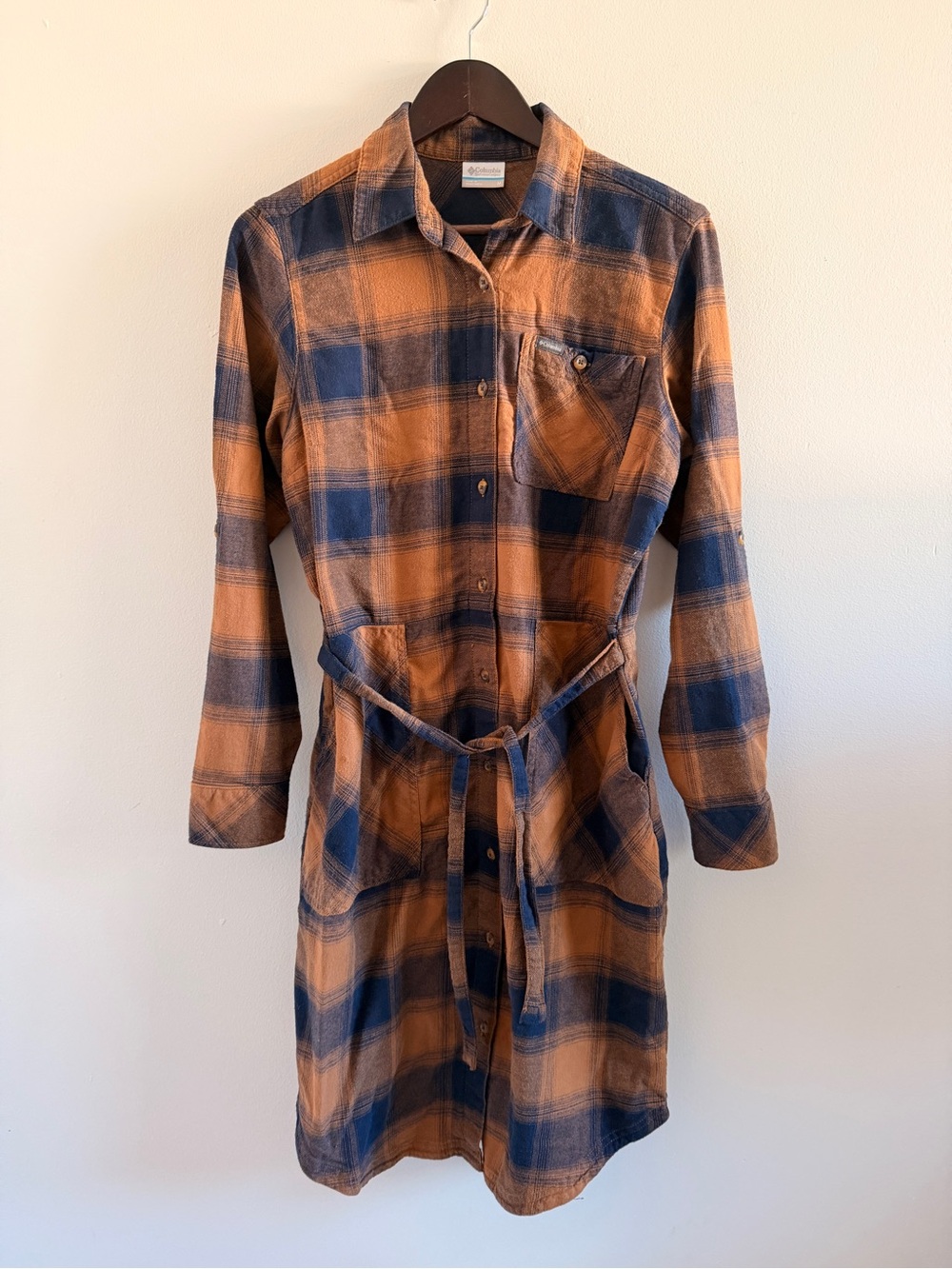 Columbia Women's Fall Plaid Shirt Dress